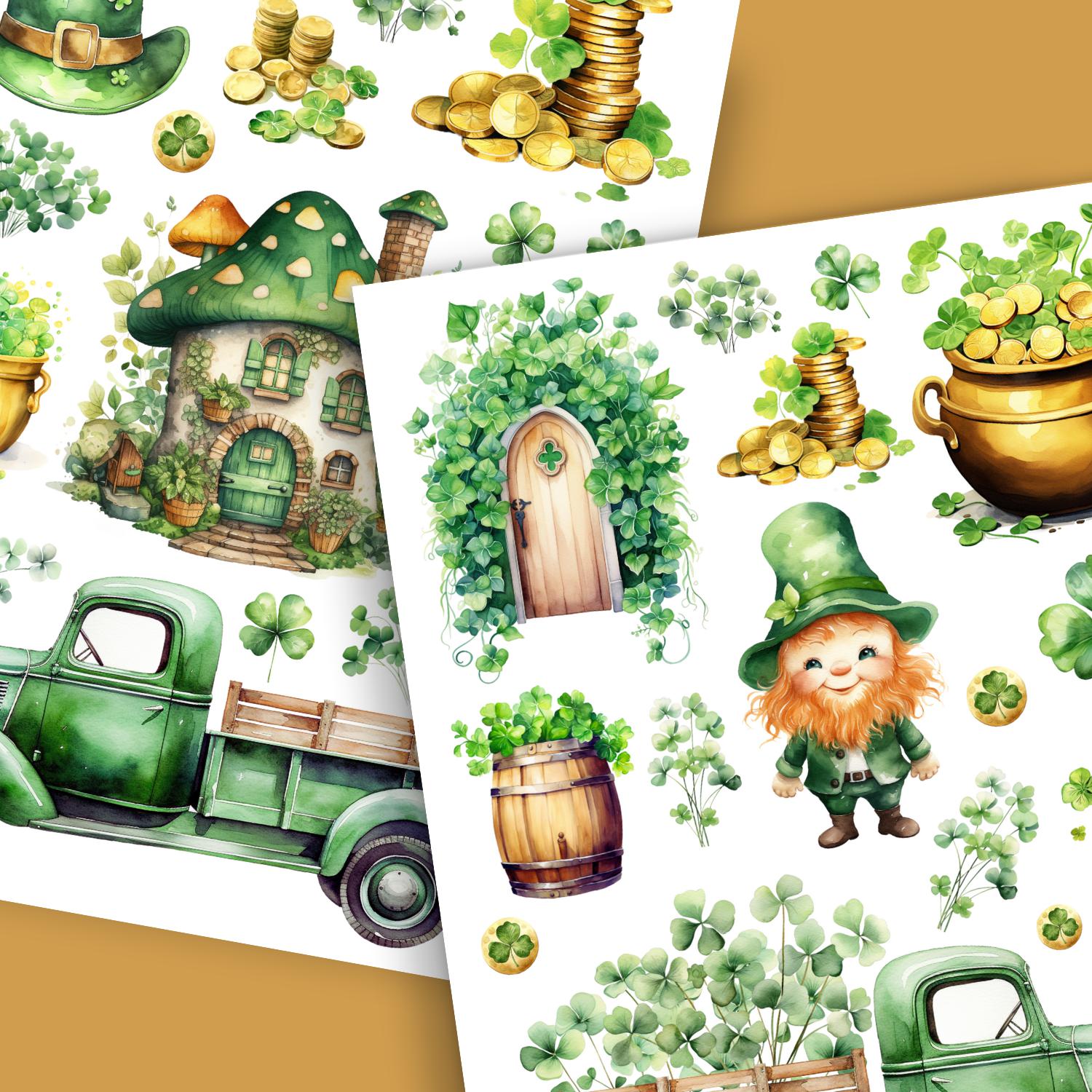 Luck of the Irish Rub-on Transfer Set-Rub-on Transfer-Essential Stencil