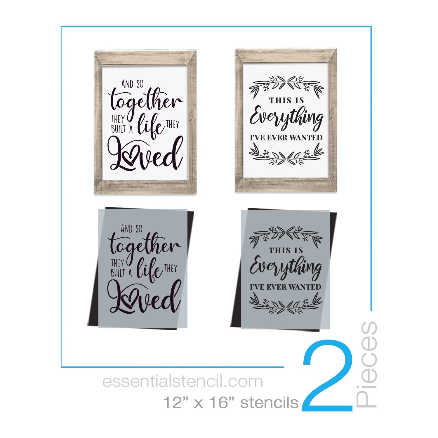 And so together they built a life they loved, This is everything I've ever wanted reusable stencils | DIY Farmhouse decor