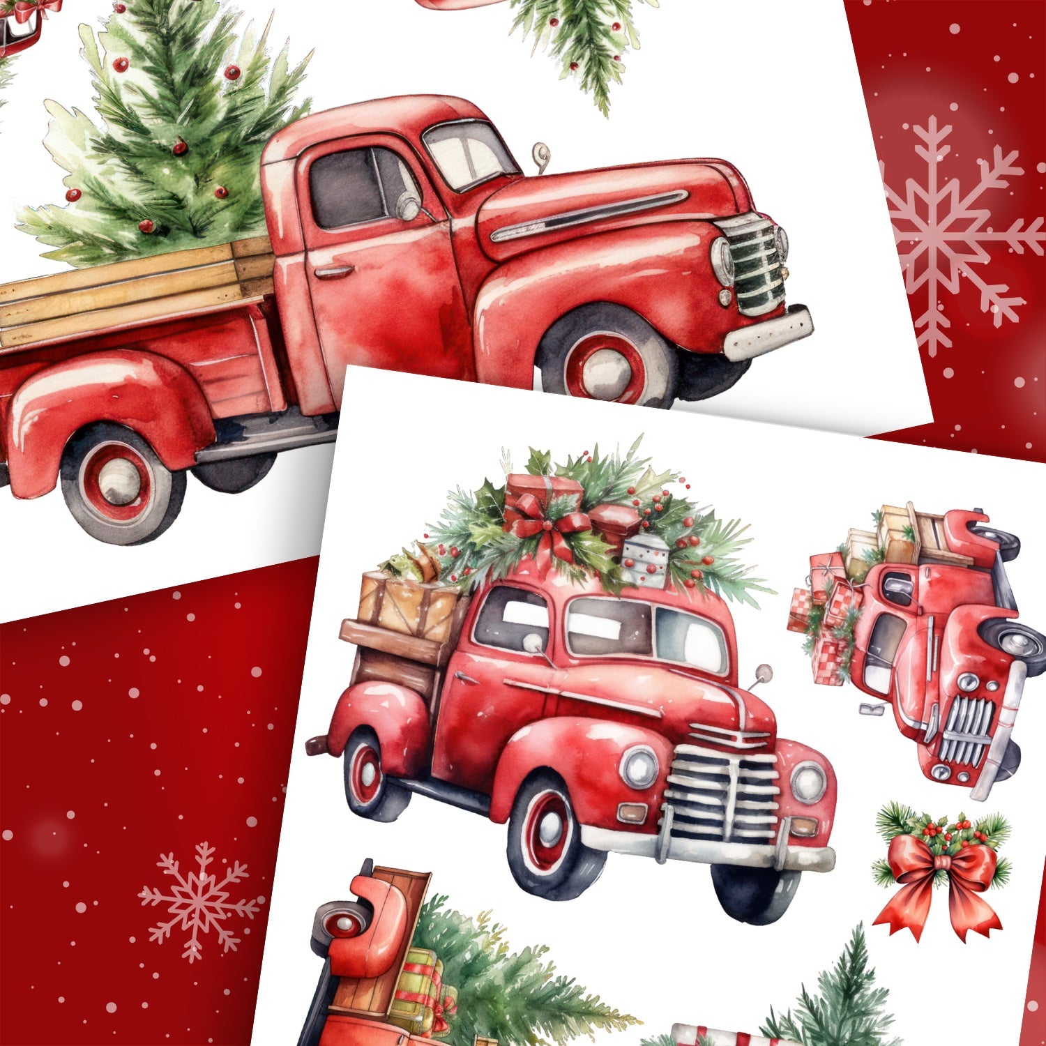 Christmas Rub On Transfers