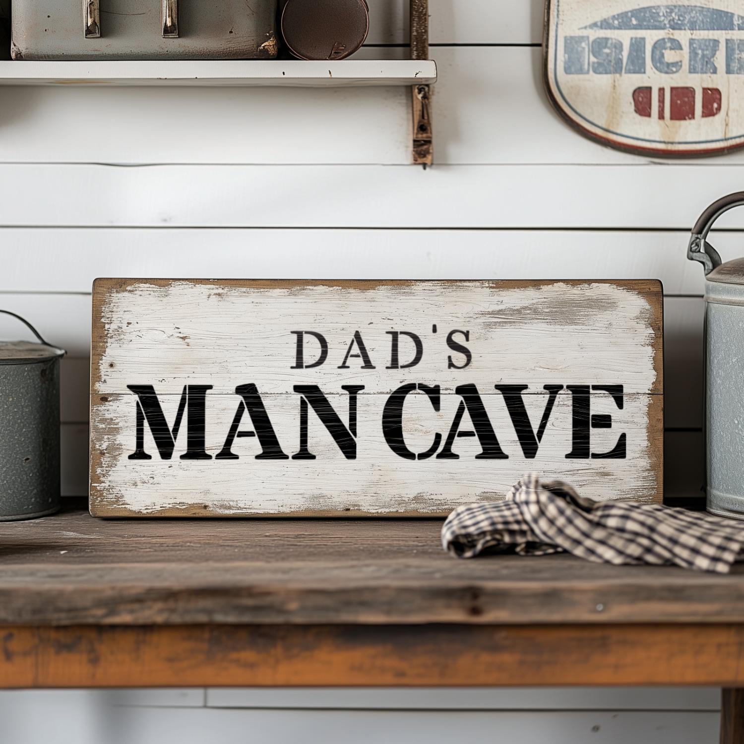 Man Cave Stencil Set-Fathers Day-Essential Stencil