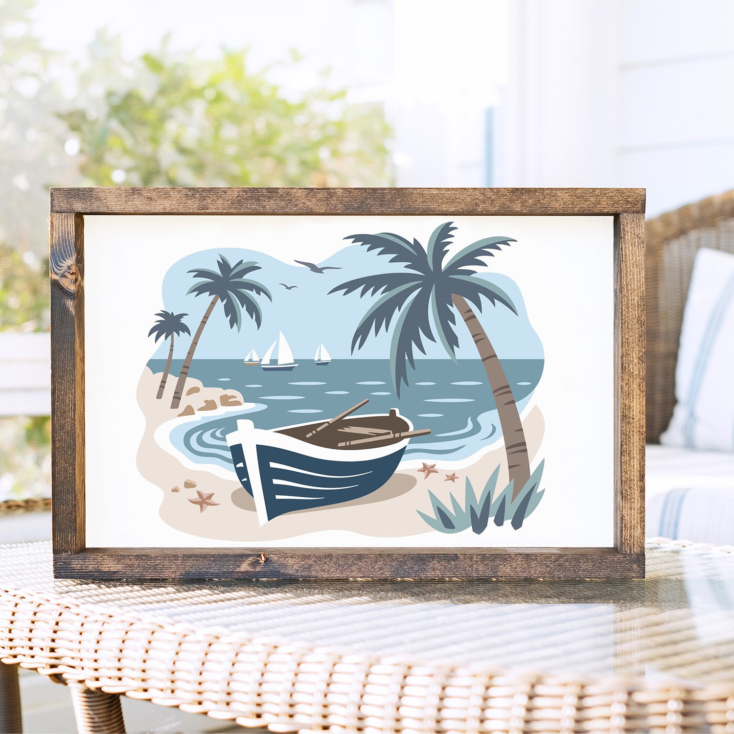 Coastal Scene Layering Stencil-Summer-Essential Stencil